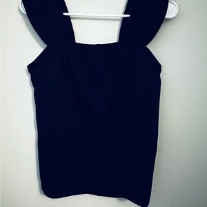 LOFT Blue Square-Neck Tank with Wide Straps